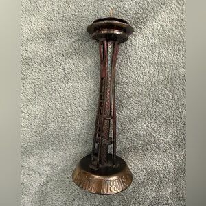 Vintage Bronze Seattle Washington Space Needle 6” Figurine